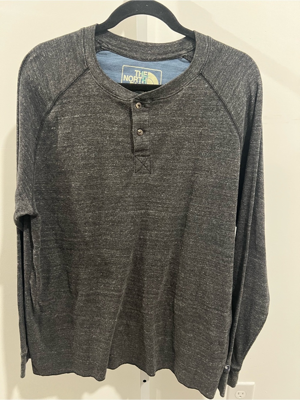 The North Face Men’s Charcoal Henley Long-Sleeve Shirt